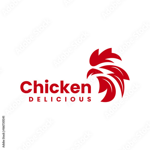 Minimalist Chiccken Logo Design For Branding