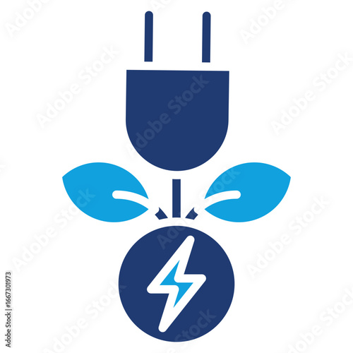Advanced Bioenergy Flat Blue Icon