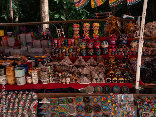 handcraft items for sell by locals at Chi chen Itza, Yucatan