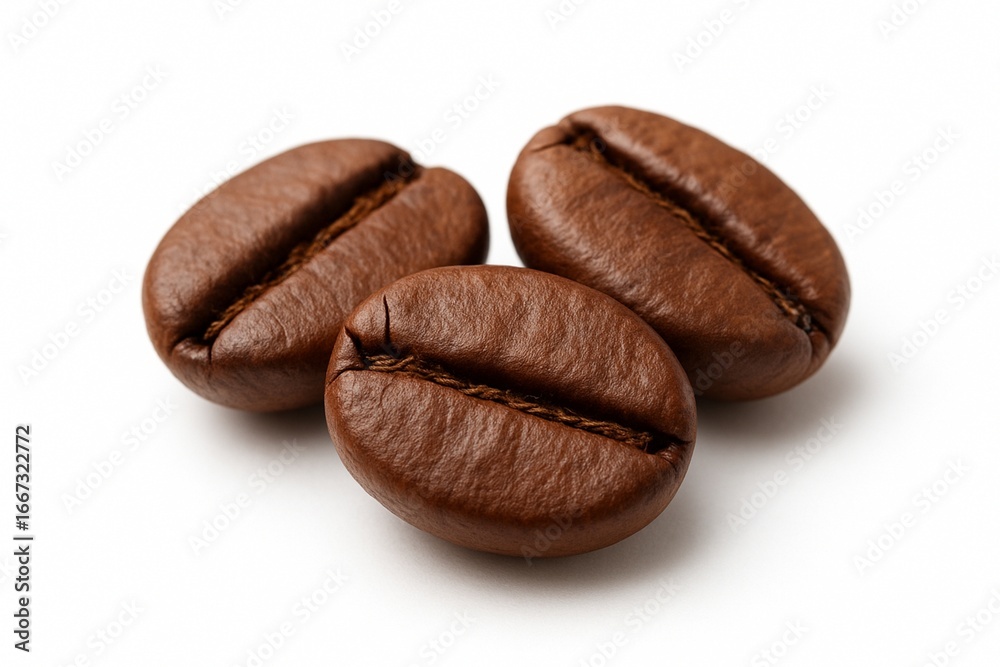 Obraz premium coffee beans isolated on white background