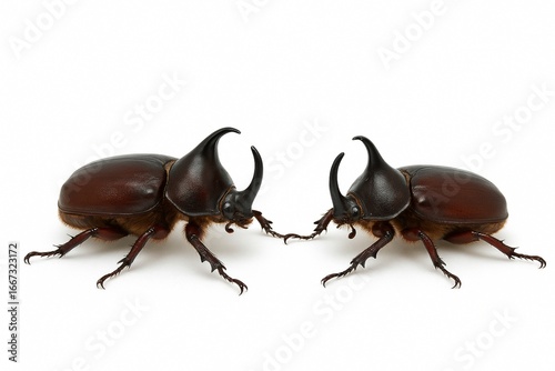 stag beetle isolated on white background