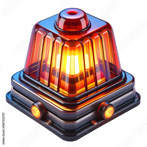 3D Siren Light 