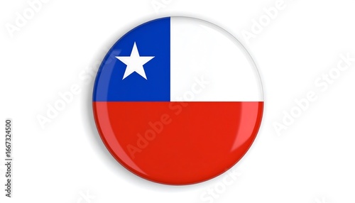 Chile flag button