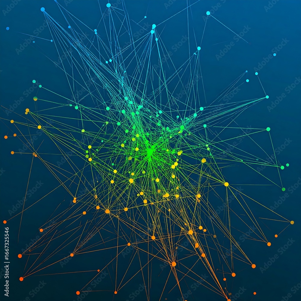 Obraz premium Abstract network design