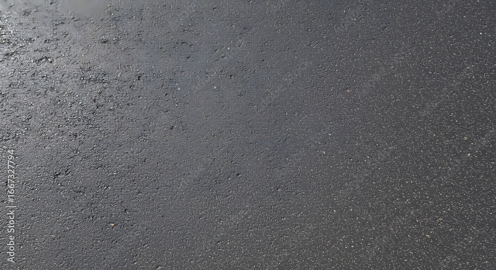 Obraz premium Textured Asphalt Road: A detailed shot reveals the raw, textured surface of a recently paved asphalt road, displaying subtle imperfections and shades of gray, perfect for depicting journeys.