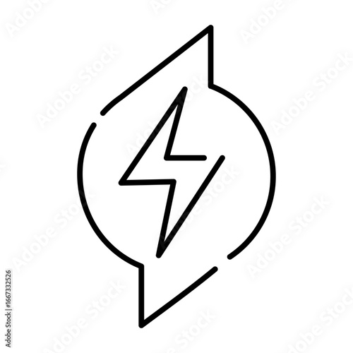 Ecofuture Icon Set – Minimalist Outline Style of Green Technology and Sustainability Symbols