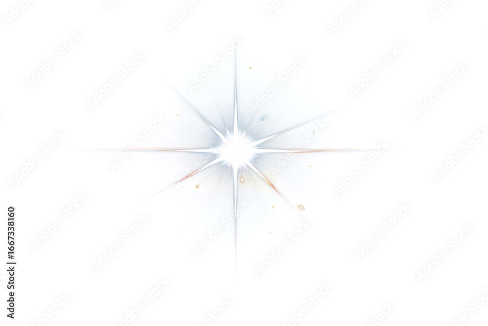 Obraz premium Bright white flash of light with rays on transparent background. glow. effect. design element.