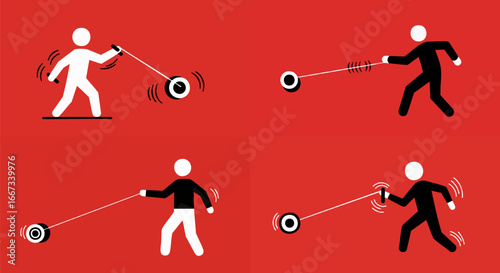 Man with a Star and a String playing yoyo
