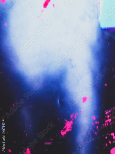 Abstract Neon Texture – Blue and Pink Light Background for Futuristic Design