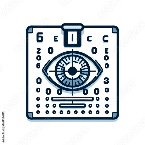 Eye examination chart (Snellen chart)