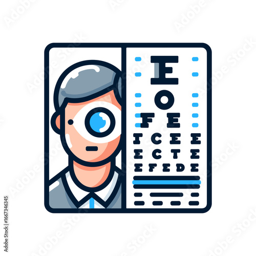Eye examination chart (Snellen chart)