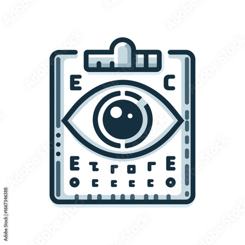 Eye examination chart (Snellen chart)