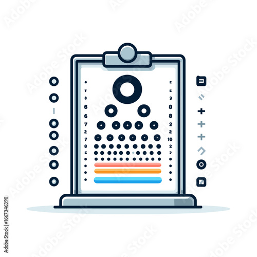 Eye examination chart (Snellen chart)
