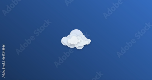 blue background and cloud icon
