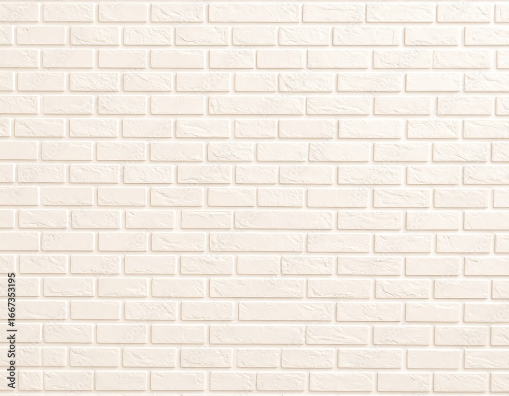 Obraz premium Light beige brick wall texture (3)