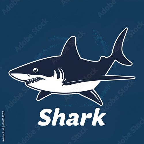 Shark Silhouette Vector Graphics