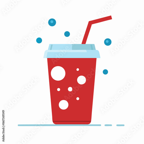 Soda Cup with Bubbles