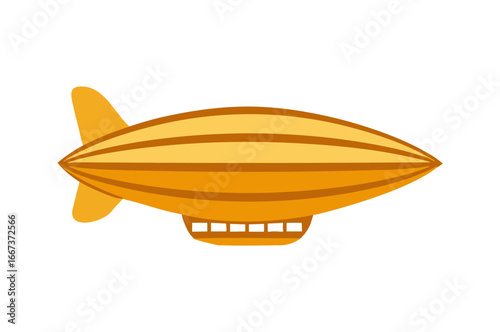Simple Zeppelin Aircraft Icon