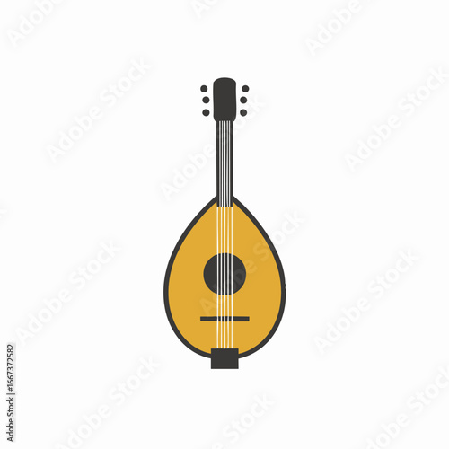 Simple Lute Instrument Icon