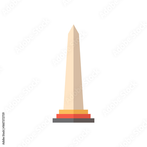 Minimalist Obelisk Monument Icon