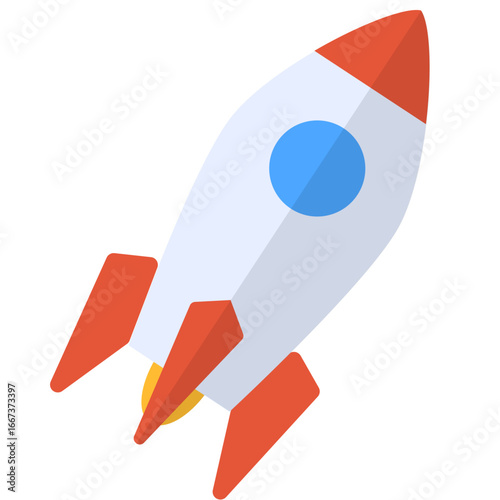 Space Rocket Vector Illustration