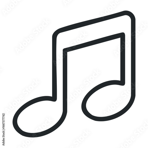 Exploring the melodic journey of music creation in a modern studio environment. Vector outline illustration
