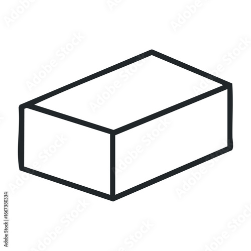 Building block design techniques creative workshop graphic design indoor top-down view modern concepts for visual arts. Vector outline illustration