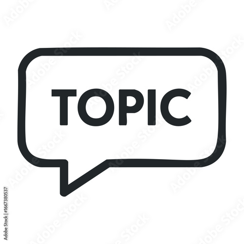 Engaging discussion on current trends online forum text-based content digital space remote viewpoint knowledge sharing. Vector outline illustration