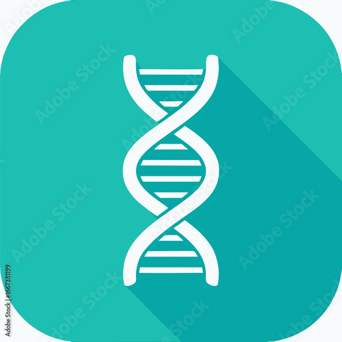 Clean DNA Helix Icon