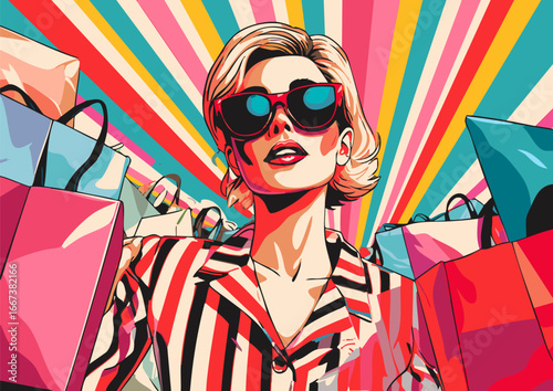 a girl with the shopping bags2