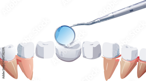 Dentist working on teeth promoting health literacy and visual education
Dental tool on gums encouraging proactive care and emotional intelligence