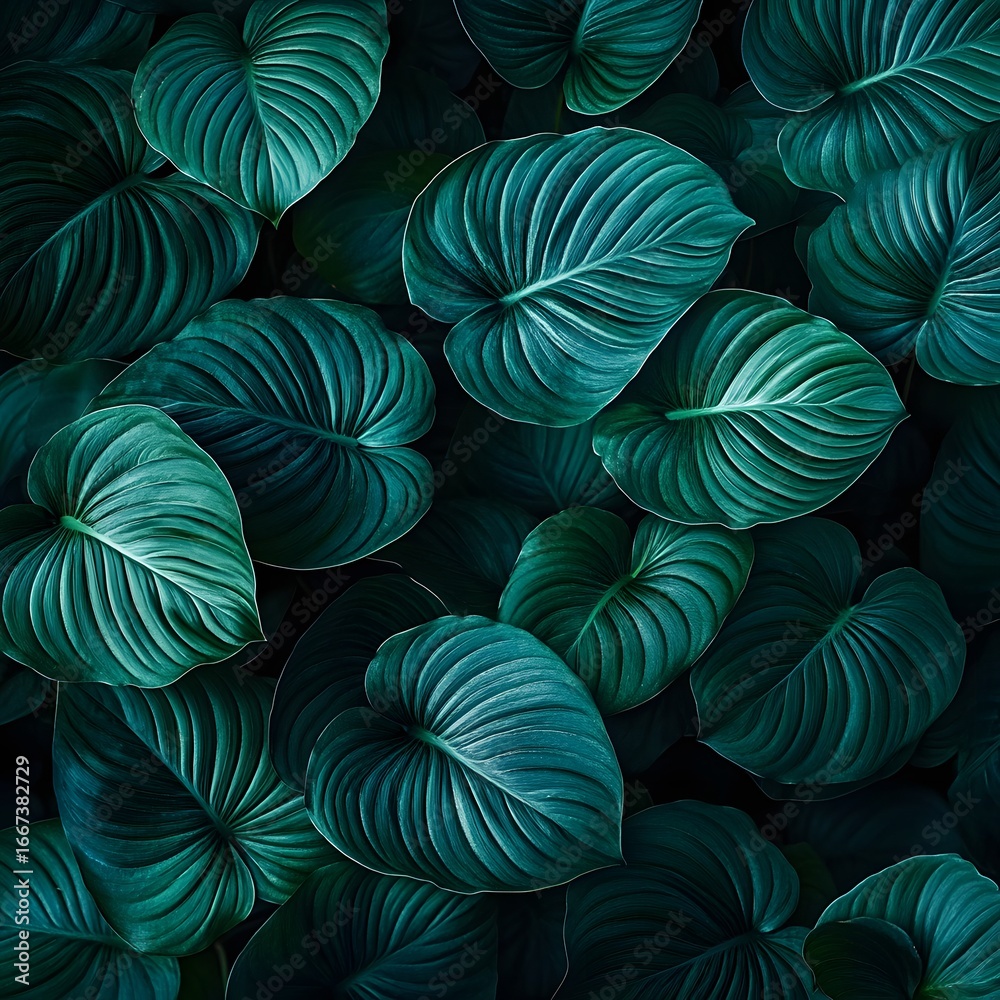 Lush Green Tropical Leaves Background Texture Lush Green Tropical Leaves Background Texture