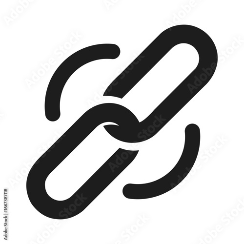 internet link flat vector icon