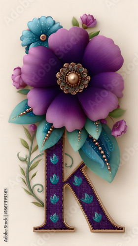 a single letter of the alphabet transforming into a beautifully designed and stylized typographic ch