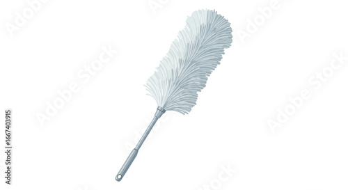Elegant dust remover, a symbol of home cleaning and tidy organization