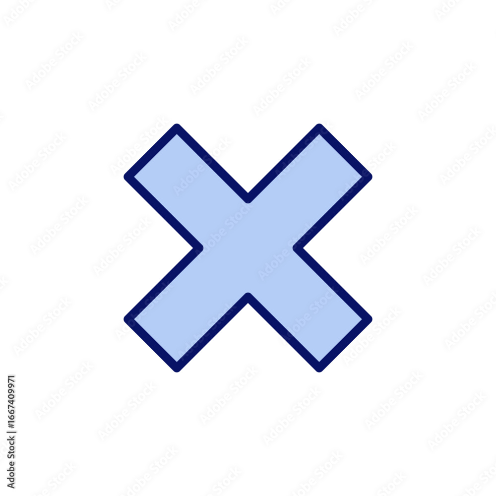 Close icon vector. Delete sign and symbol. cross sign Close icon vector. Delete sign and symbol. cross sign