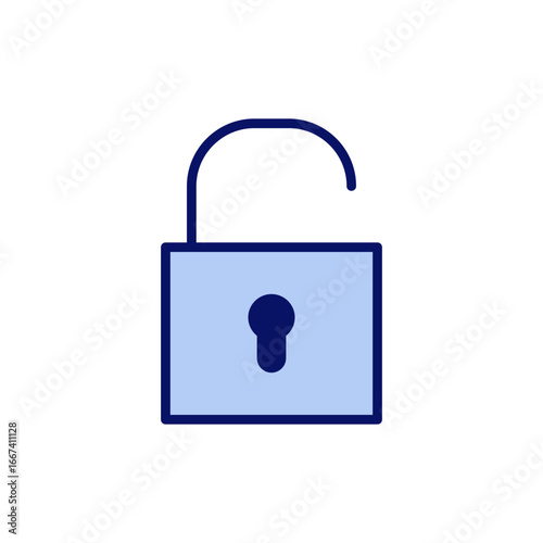 Unlock icon vector. Unlock sign and symbol. unlocked padlock icon