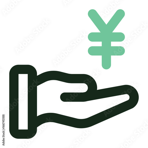 yen icon for illustration