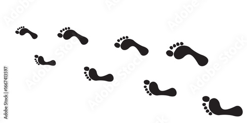 foot emojis icon vector illustration logo template