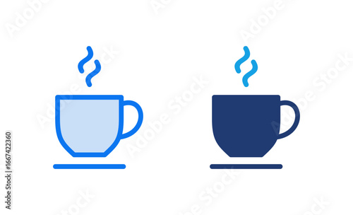 coffee cup icon vector illustration. cup a coffee sign and symbol