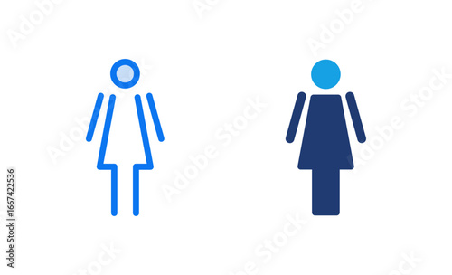 Female icon vector illustration. woman sign and symbol