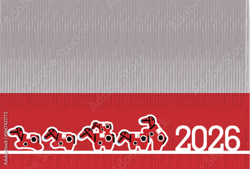 午　年賀状　干支　背景