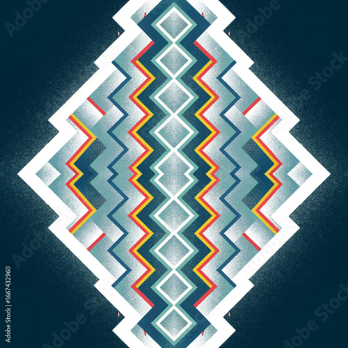 seamless pattern with geometric shapes, vector illustration