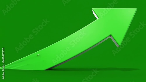 Green Arrow Growth: Dynamic Visual of Success