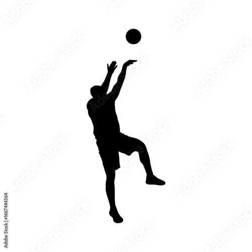 Black silhouette artwork of a basketball player performing a slam dunk, ideal for apparel, poster, or sports branding.