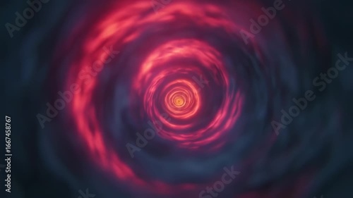 Abstract Vortex Tunnel: Dynamic Red and Blue Swirls