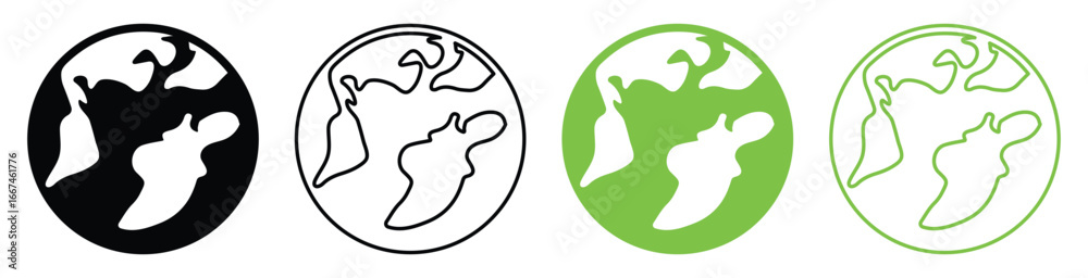 Globe Icon Set – World Earth Symbols for Global Communication, International Network and Connection Vector Illustration. Globe Icon Set – World Earth Symbols for Global Communication, International Network and Connection Vector Illustration.