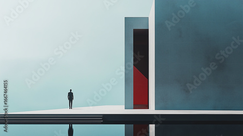 Flying Paper in White and Gray Tones – Minimal Abstract