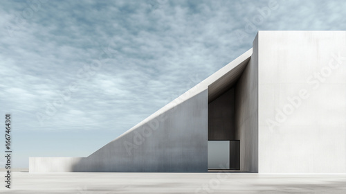 Flying Paper in White and Gray Tones – Minimal Abstract