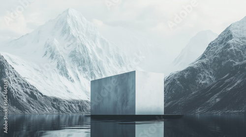 Flying Paper in White and Gray Tones – Minimal Abstract